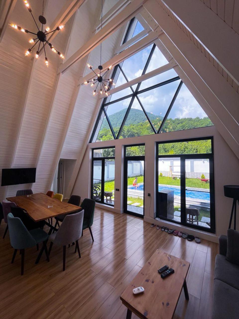 Qafqaz Mountside Chalet Gabala Exterior foto